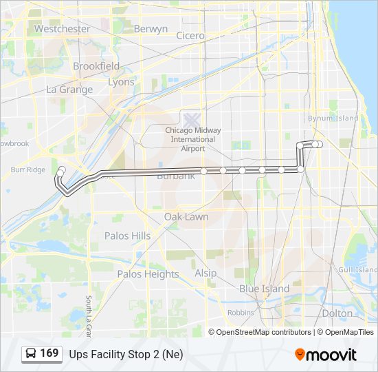 169 Bus Line Map