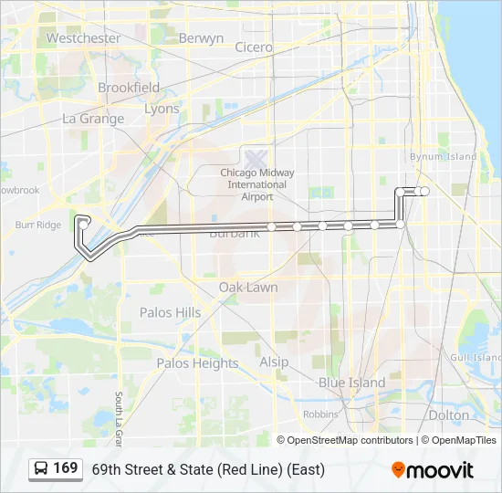 169 Bus Line Map