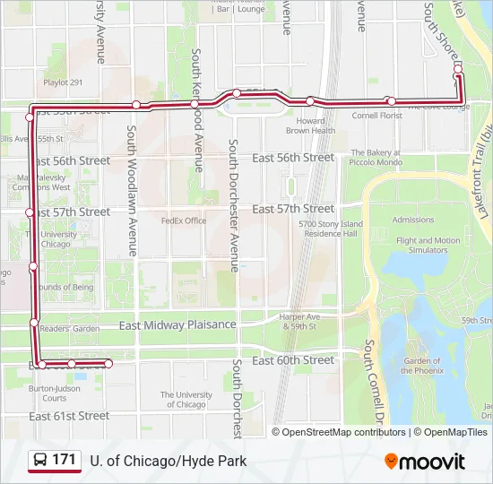 171 Bus Line Map