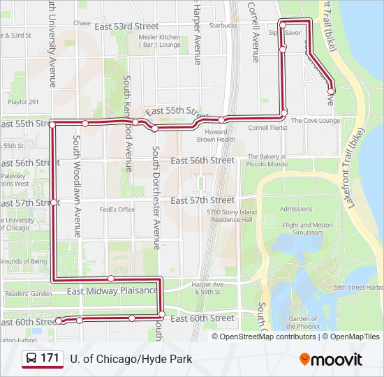 171 Bus Line Map