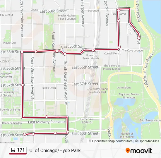 171 Bus Line Map