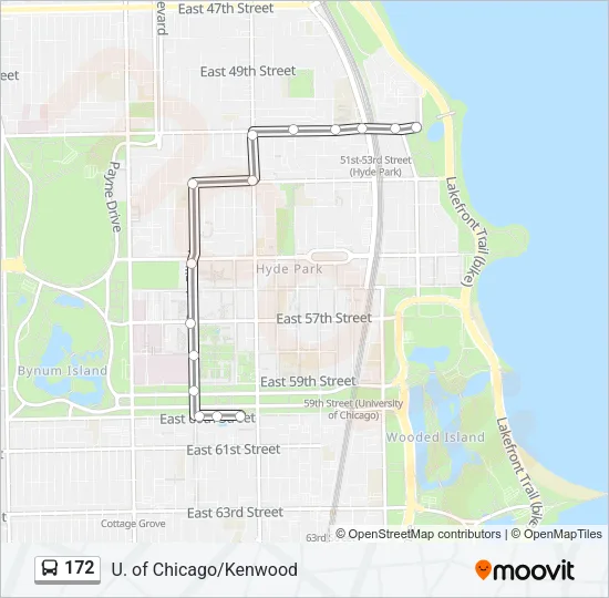 172 Bus Line Map