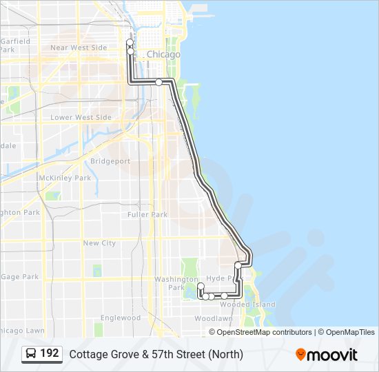 192 bus Line Map