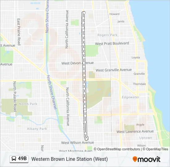 49B Bus Line Map