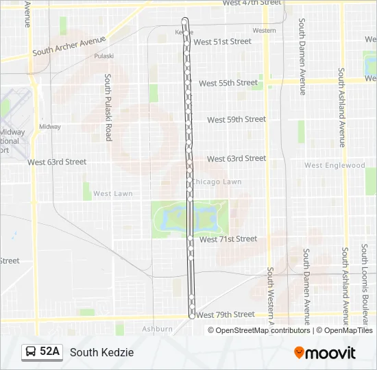 52A Bus Line Map