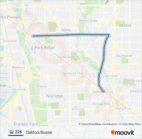 226 Bus Line Map