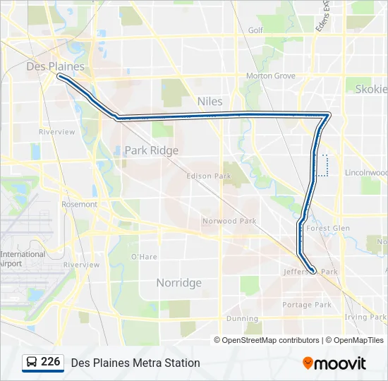 226 Bus Line Map