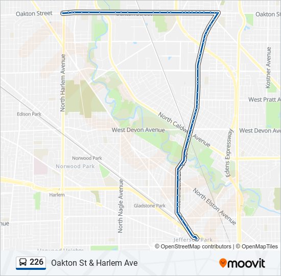 226 Bus Line Map