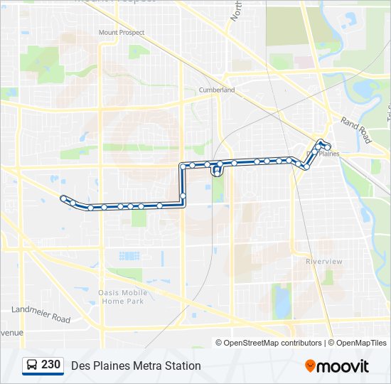 230 Bus Line Map