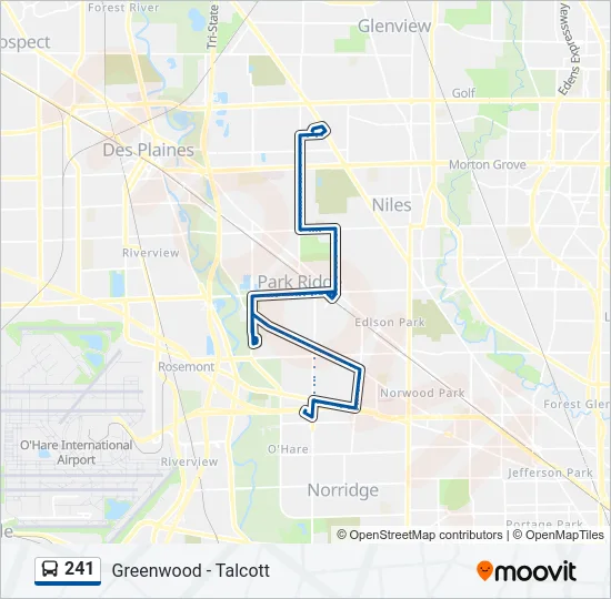 241 Bus Line Map