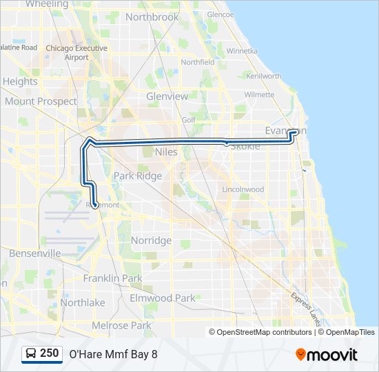 250 Bus Line Map