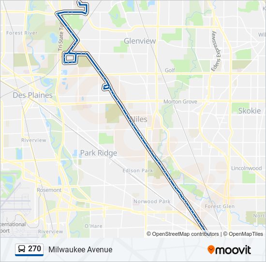 270 Bus Line Map