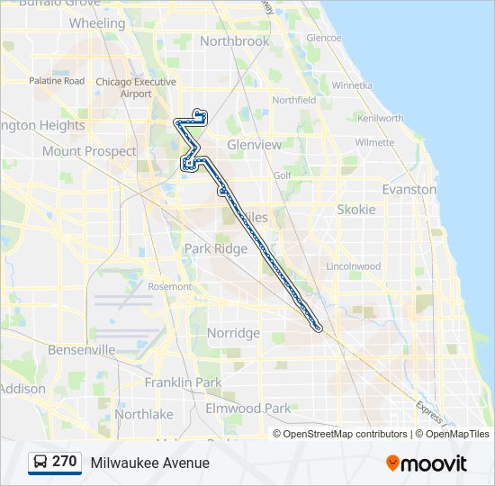 270 Bus Line Map