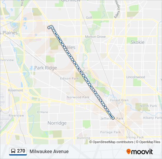 270 Bus Line Map