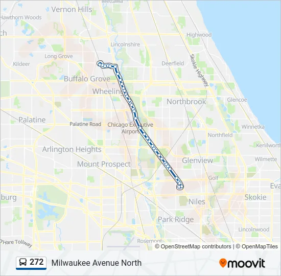 272 Bus Line Map