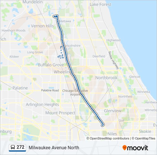 272 Bus Line Map