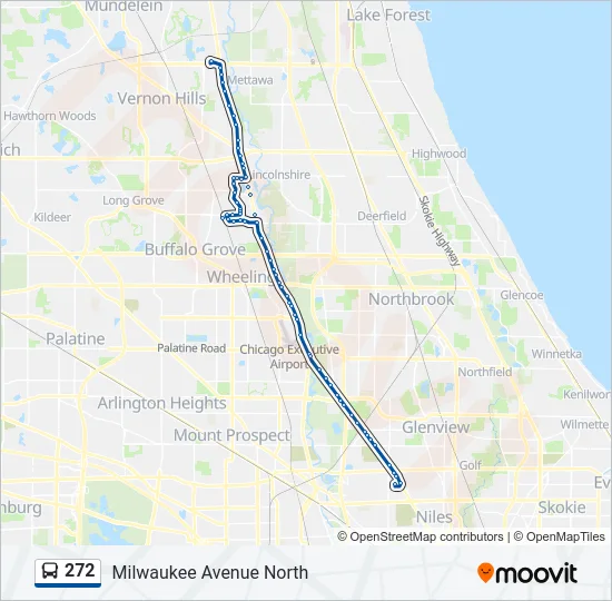 272 Bus Line Map