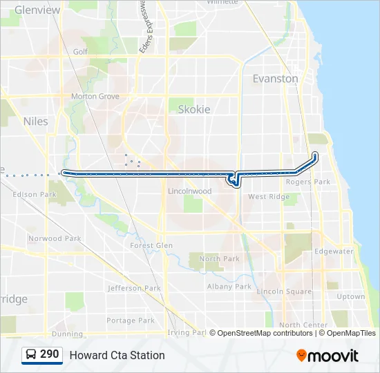 290 Bus Line Map