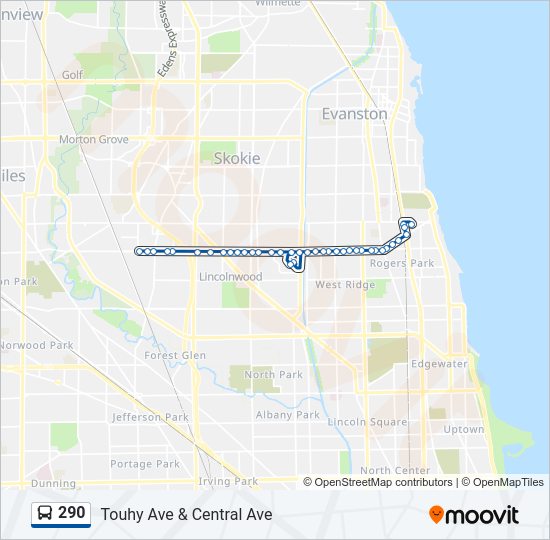 290 Bus Line Map