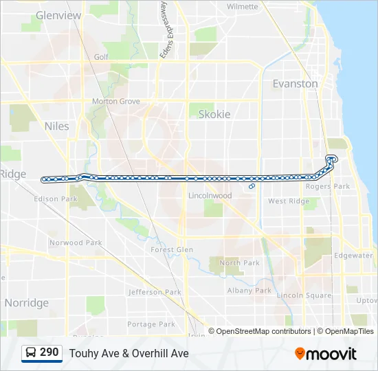 290 Bus Line Map