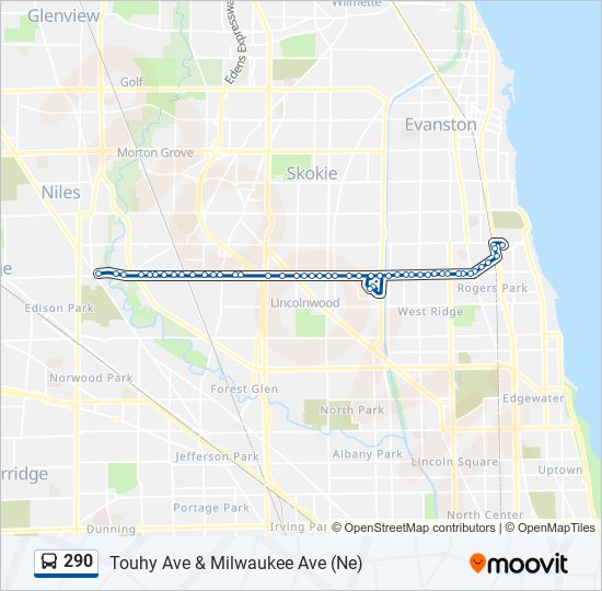 290 Bus Line Map