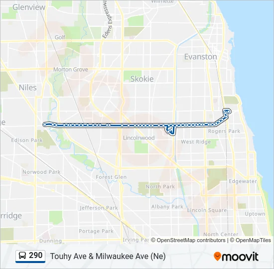290 Bus Line Map