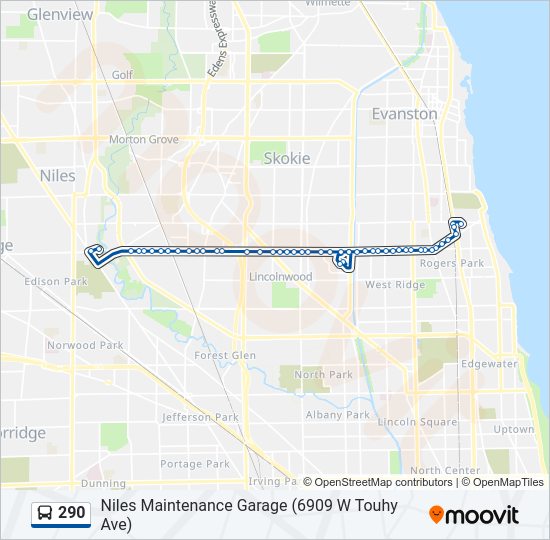 290 Bus Line Map