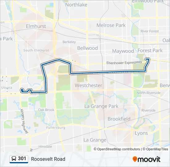 301 Bus Line Map
