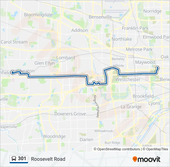 301 Bus Line Map