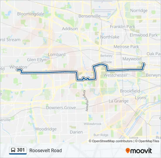301 Bus Line Map