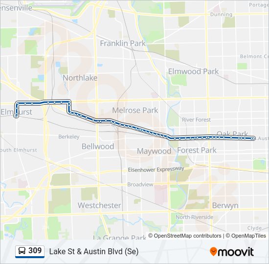 309 bus Line Map