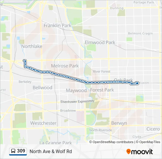 309 Bus Line Map