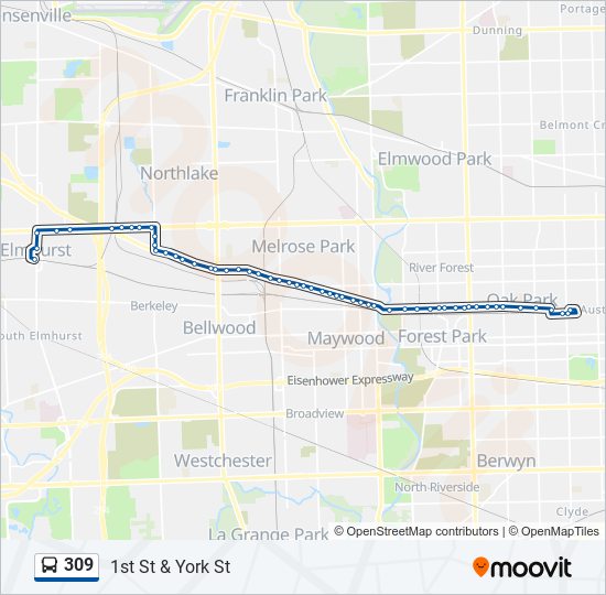 309 Bus Line Map