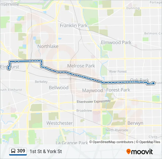 309 Bus Line Map