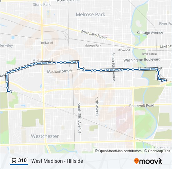 310 Bus Line Map