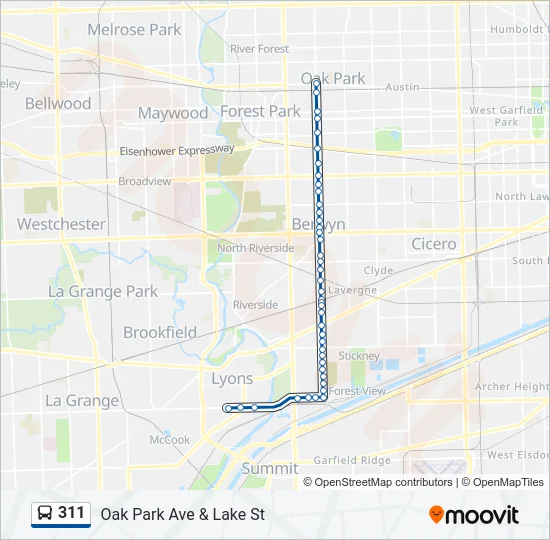 311 Bus Line Map