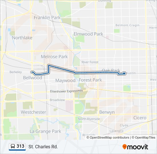 313 Bus Line Map