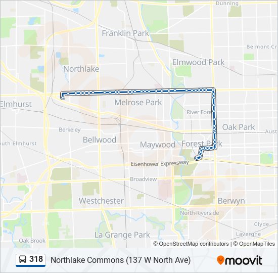 318 bus Line Map