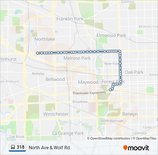 318 bus Line Map