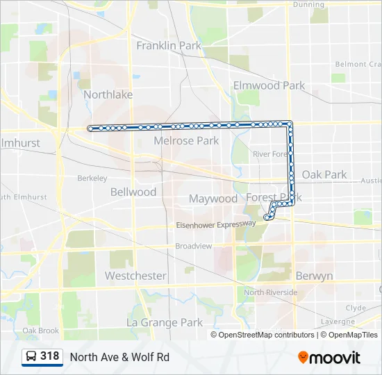 318 Bus Line Map