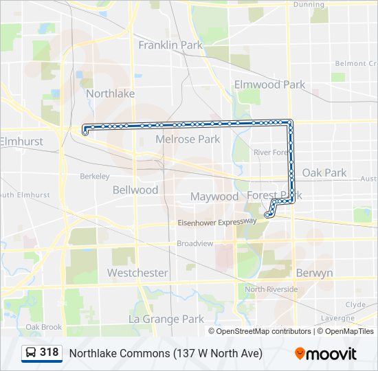 318 Bus Line Map