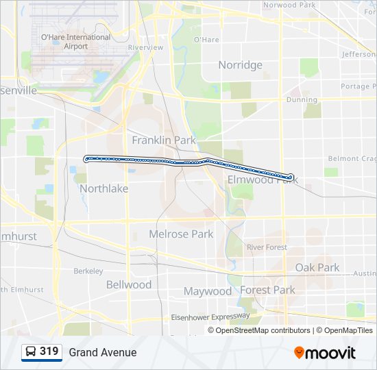 319 Bus Line Map