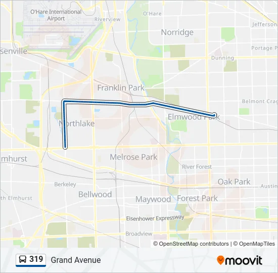 319 Bus Line Map