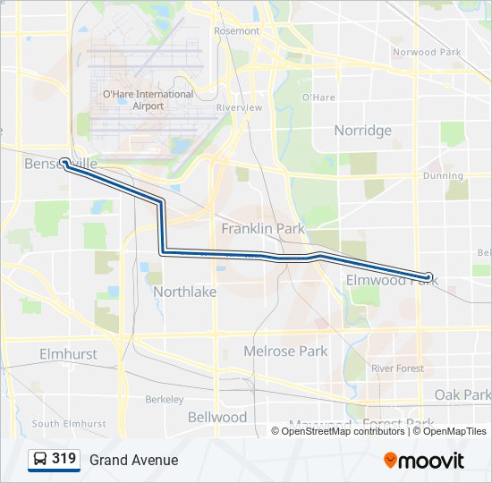 319 Bus Line Map