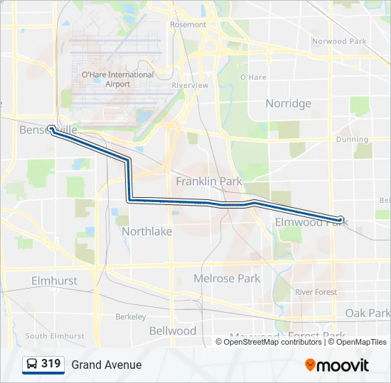 319 Bus Line Map