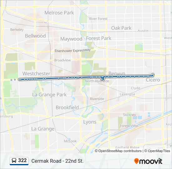 322 Bus Line Map
