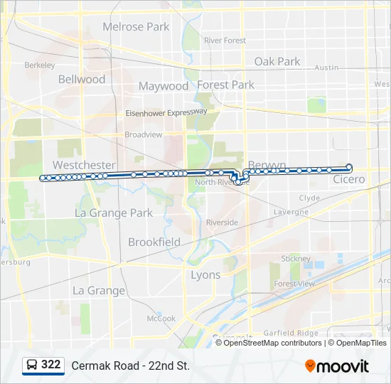 322 Bus Line Map