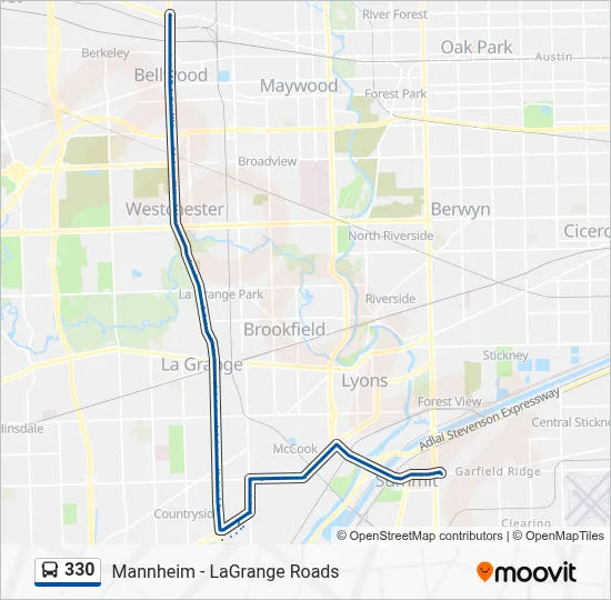 330 Route: Schedules, Stops & Maps - Mannheim/Lake (Updated)