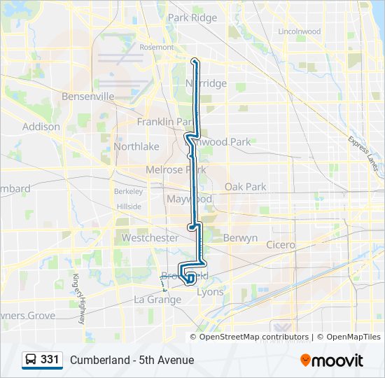 331 Route: Schedules, Stops & Maps - South (Updated)