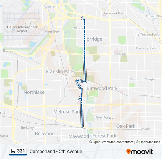 331 Bus Line Map